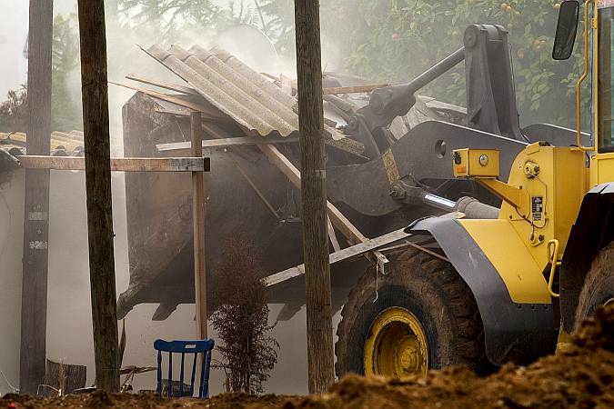 إجلاء سكان كفار شاليم في تل أبيب