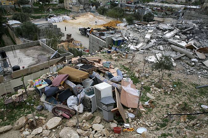 هدم بيت في القدس الشرقية