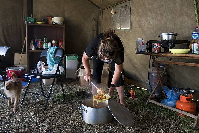 Protest encampment of homeless Israelis in Jerusalem