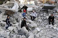 Three generations of the Siam family became homeless after the Jerusalem Municipality destroyed their home in the East Jerusalem neighborhood of Silwan, January 2007. <br>Yotam Ronen/activestills.org<br><br>