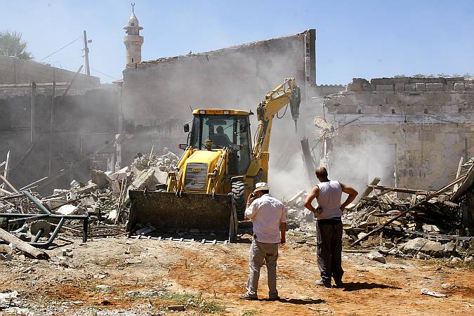 House demolition in the Ajami neighborhood in Jaffa