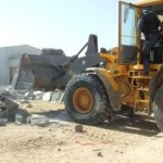 הריסת בתים בכפר בלתי מוכר. צילום: סלימאן אבו זאיד